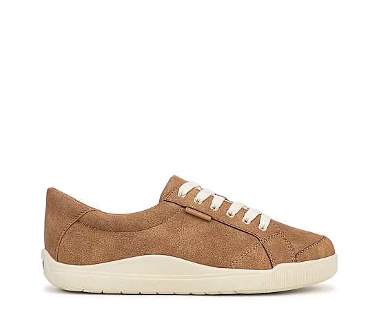 Dr. Scholl's Women's Be Bright Sneaker Shoes Light Honey Brown Faux Leather DRSCH 11.0 M