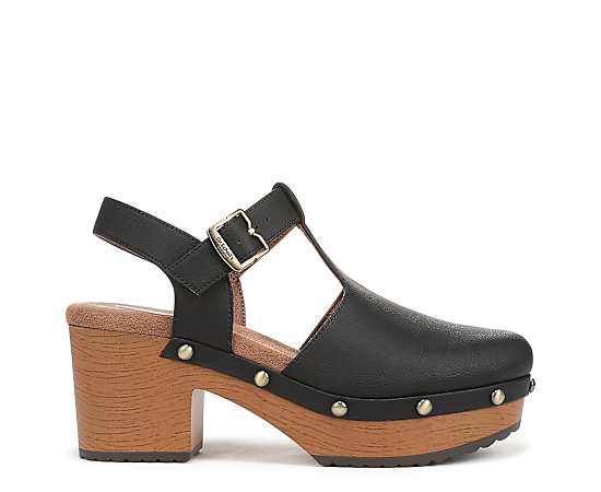 Dr. Scholl's Women's Classic Day Platform Mary Jane Shoes Black Faux Leather DRSCH 10.0 M