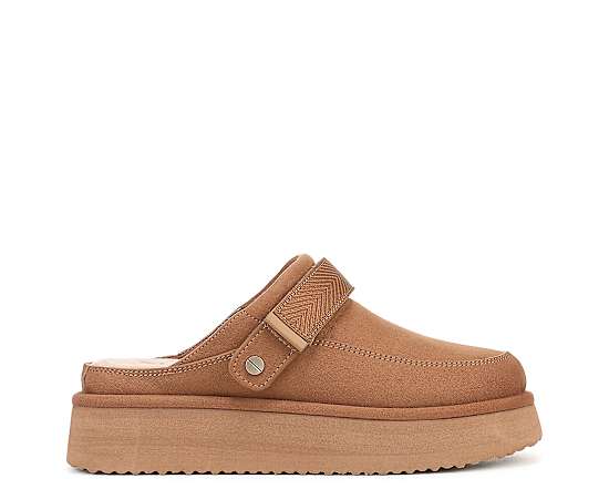 Dr. Scholl's Women's Chill Out Clog Shoes Praline Brown Microsuede DRSCH 10.0 M
