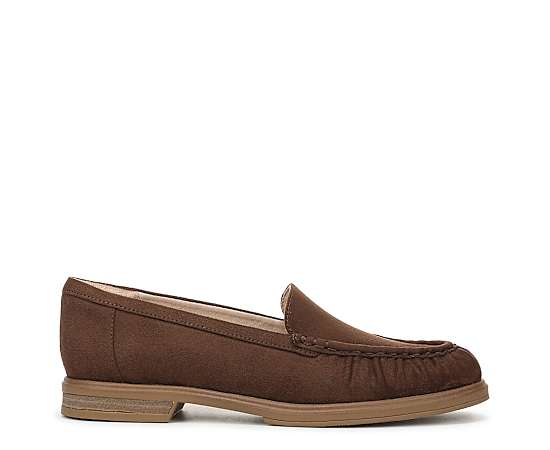 Dr. Scholl's Women's Hello Cutie Loafer Shoes Walnut Brown Microsuede DRSCH 11.0 M