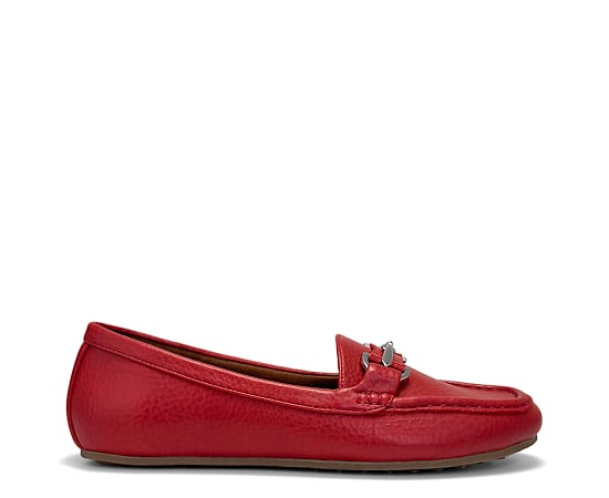 Aerosoles Women's Day Drive Loafers - Red Faux Leather