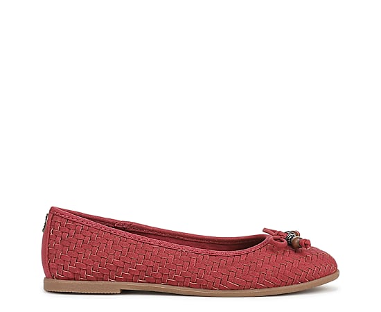 Blowfish Malibu Women's Bardot 2 Slip-On Flats - Washed Red Woven Fabric