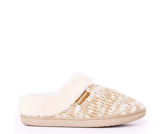 Minnetonka Women's Dina Clog Slippers - Cinnamon knit