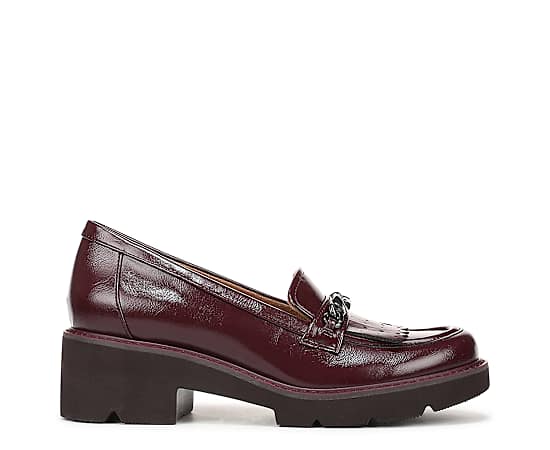 Naturalizer Women's Celia Slip-On Loafers - Wine Red Faux Leather