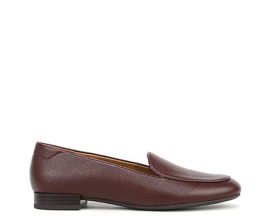 Naturalizer Women's Dahlia Slip-on Loafers - Wine Red Faux Leather