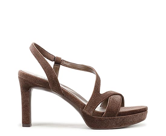 Naturalizer Abby Platform Strappy Open-Toe Sandals - Cinnamon