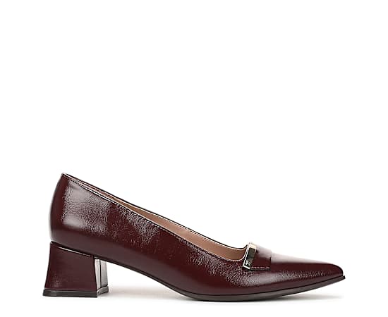 Naturalizer Women's Avani Slip-On Pumps - Wine Red Faux Leather
