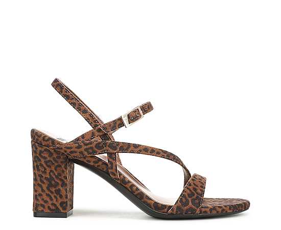 Naturalizer Women's Hara Strappy Sandals - Brown Leopard Print