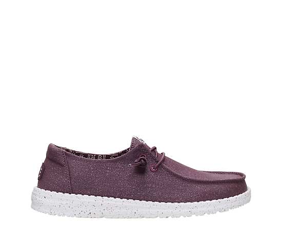 HEYDUDE | Women's Casual | Wendy Stretch Canvas - Huckleberry | Size 9
