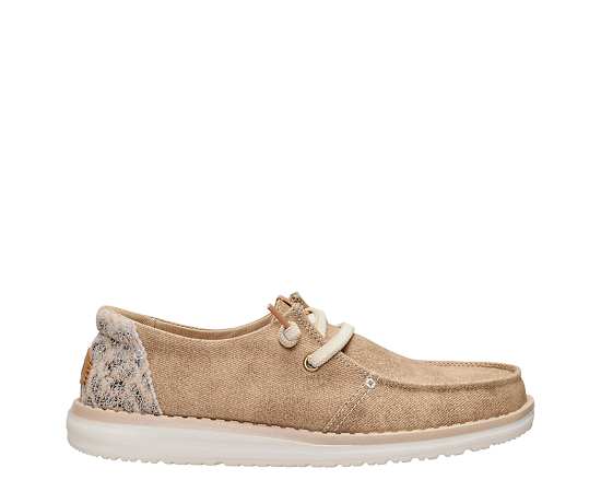 HEYDUDE | Women's Casual | Wendy Workwear Leo - Sesame | Size 5