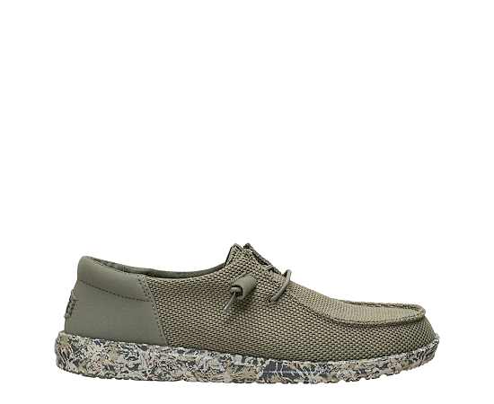 HEYDUDE | Women's Casual | Wendy Funk Mesh Field Camo - Dark Olive/Multi | Size 10