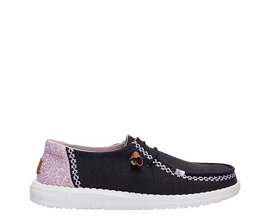 HEYDUDE | Women's Casual | Wendy Boho Butterfly - Black/Purple | Size 12