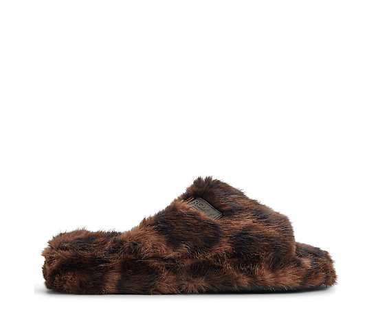Roxy Women's Sloane Round Toe Slippers - Brown Primary - Multi