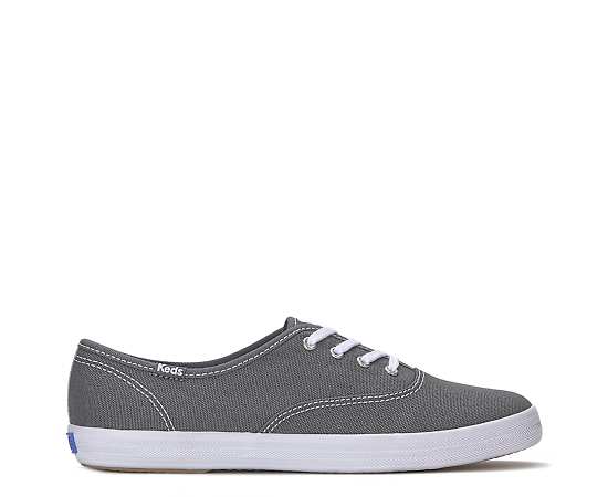 Keds Women's Champion Originals Lace-Up Canvas Sneakers in Graphite Grey size 7 - M