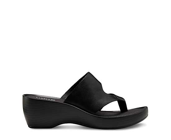 Eastland Womens Laurel Wedge Sandals, 7 Medium, Black