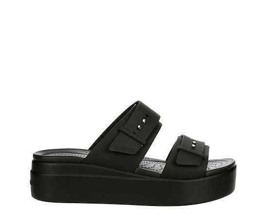 WOMENS BROOKLYN BUCKLE LOW WEDGE SANDAL