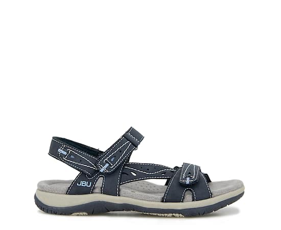 Jbu Women's Stephie Flat Sandals - Navy