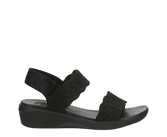 WOMENS ARYA SCALLOPED KNIT SLING SANDAL