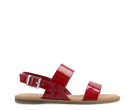 JOURNEE COLLECTION-WOMENS LAVINE WIDE FLAT SANDAL