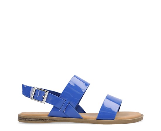 JOURNEE COLLECTION-WOMENS LAVINE WIDE FLAT SANDAL