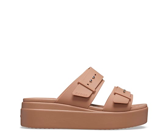 WOMENS BROOKLYN BUCKLE LOW WEDGE SANDAL