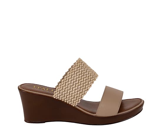 ITALIAN SHOEMAKERS-WOMENS YAMARI WEDGE SANDAL