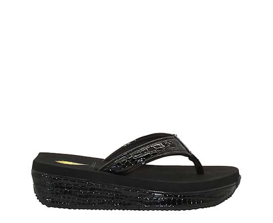 WOMENS MINI CROCO FLIP FLOP WEDGE