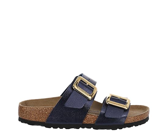 WOMENS SYDNEY LUXE BUCKLE GRACEFUL FOOTBED SANDAL