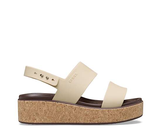 WOMENS BROOKLYN CORK LOW WEDGE SANDAL