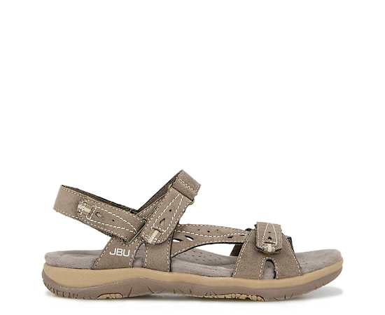Jbu Women's Stephie Flat Sandals - Brown