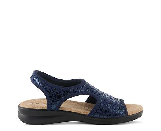Flexus-WOMENS NYAMAN-CRACKLE FLAT SANDAL