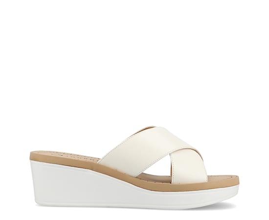 JOURNEE COLLECTION-WOMENS BIARA WEDGE SANDAL