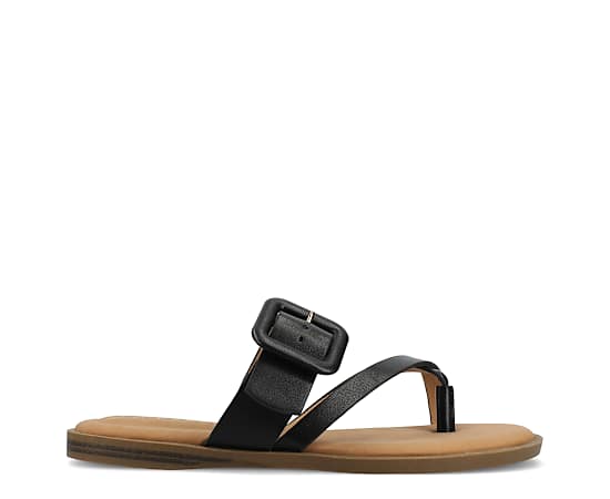 Journee Collection Womens Layra Slide Sandals, 10 Medium, Black