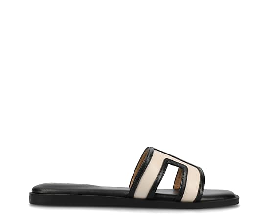 Journee Collection Womens Primah Flat Sandals, 9 Medium, Beige