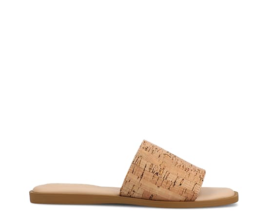 Journee Collection Womens Prisilla Flat Sandals, 7 Wide, Brown