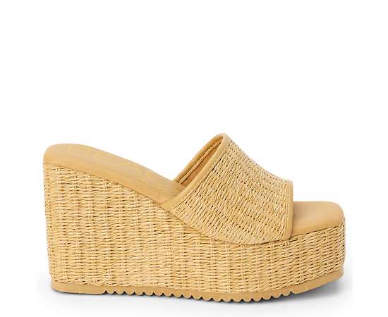 XAPPEAL WOMENS NIYAH WEDGE SANDAL - LATTE