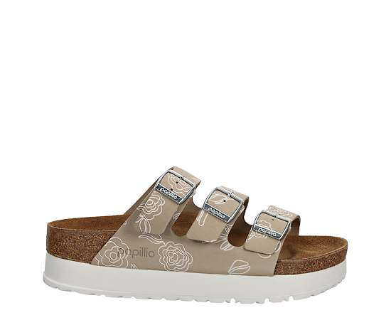 BIRKENSTOCK-WOMENS FLORIDA FLEX VEGAN PLATFORM SANDAL