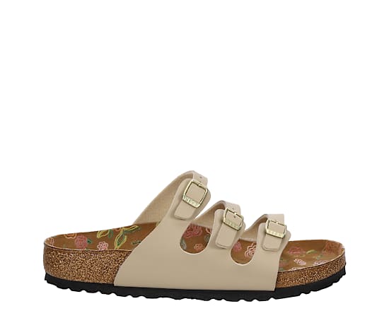 BIRKENSTOCK-WOMENS FLORIDA PRINTED FOOTBED SANDAL