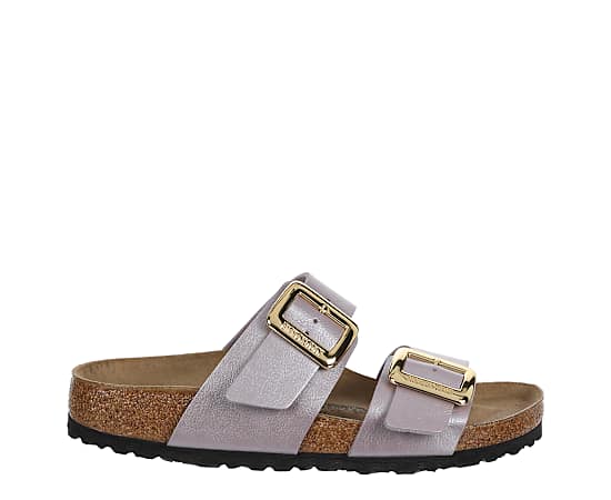 WOMENS SYDNEY LUXE BUCKLE FOOTBED SANDAL