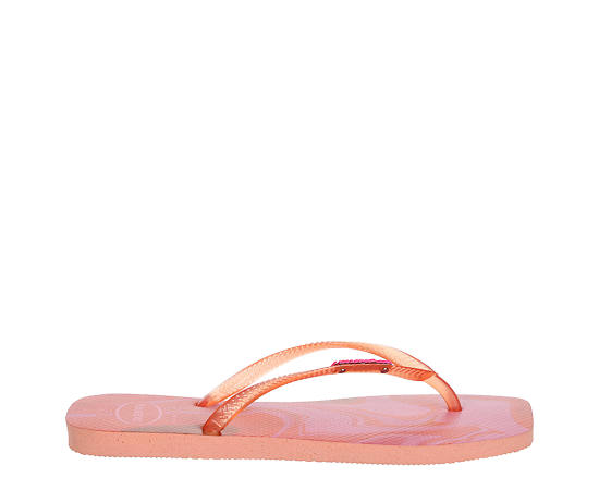 HAVAIANAS-WOMENS SQUARE JELLY FLIP FLOPS