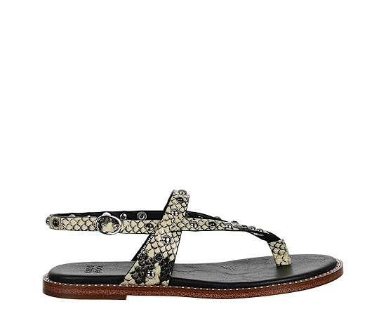 FRYE & CO-WOMENS BUCKY STUDDED THONG SANDAL