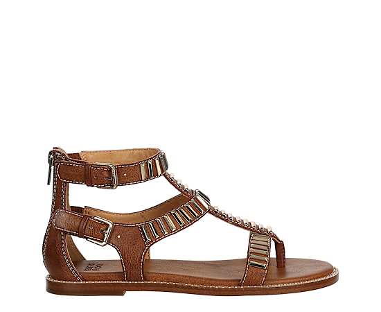 FRYE & CO-WOMENS BUCKY T-STRAP GLADIATOR SANDAL