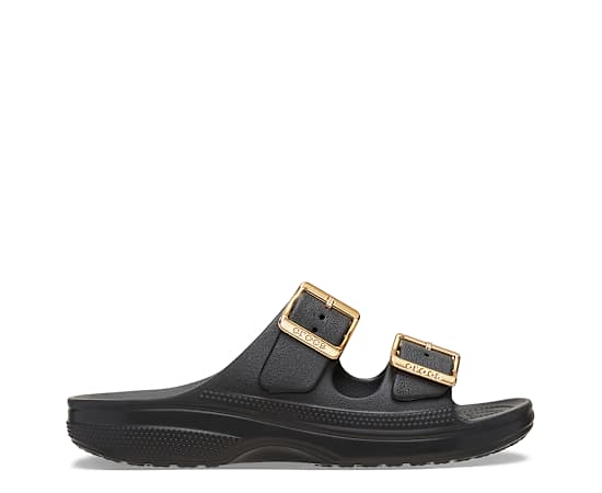 WOMENS SATURDAY METALLIC BUCKLE SANDAL