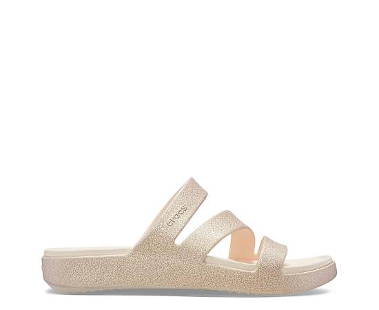 CROCS-WOMENS GETAWAY GLIMMER STRAPPY SANDAL