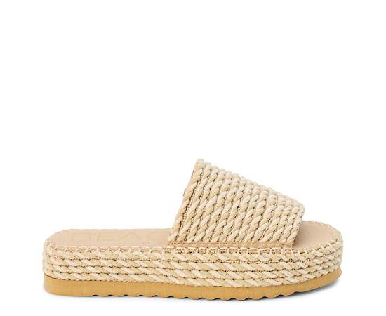 BEACH by Matisse Womens Del Mar Heeled Sandals, 10 Medium, White