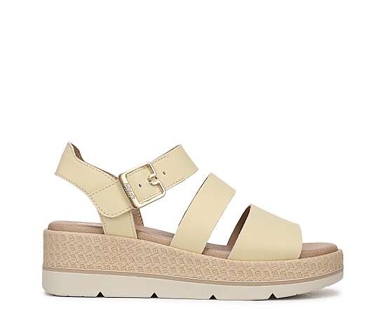 DR. SCHOLL'S-WOMENS ONCE TWICE PLATFORM WEDGE SANDAL