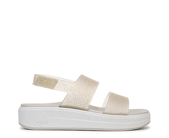 Ryka Women's Viv Strappy Flat Sandals - Gold PVC