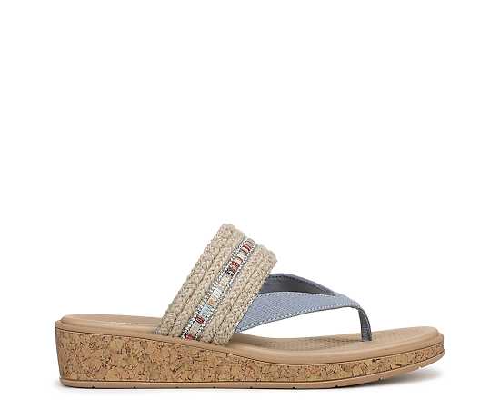 LIFESTRIDE-WOMENS BIRDIE THONG WEDGE SANDAL