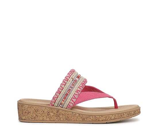 LIFESTRIDE-WOMENS BIRDIE THONG WEDGE SANDAL