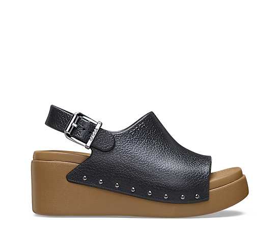 CROCS-WOMENS DYLAN STUDDED PLATFORM SANDAL